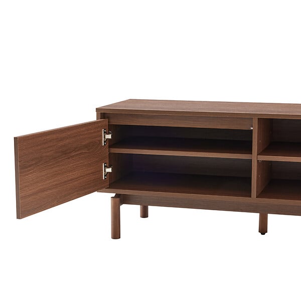 HAPPY GARDEN - Meuble TV en bois foncé 120cm SARAH - large