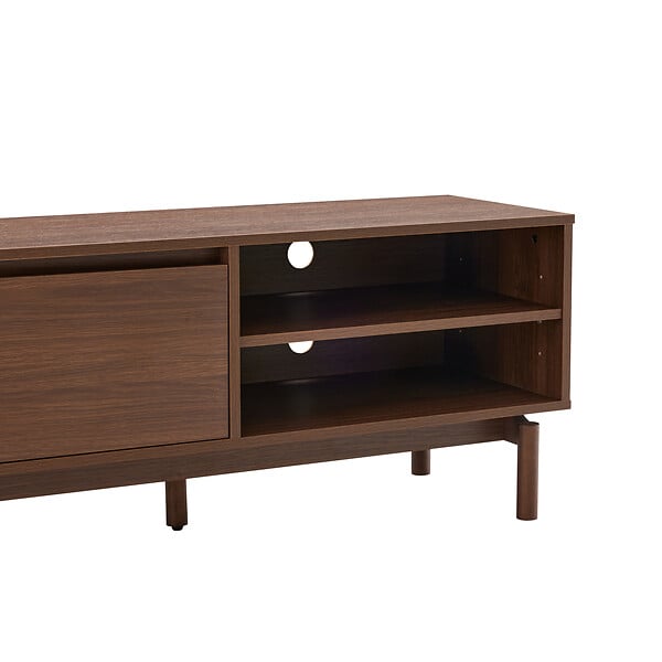 HAPPY GARDEN - Meuble TV en bois foncé 120cm SARAH - large