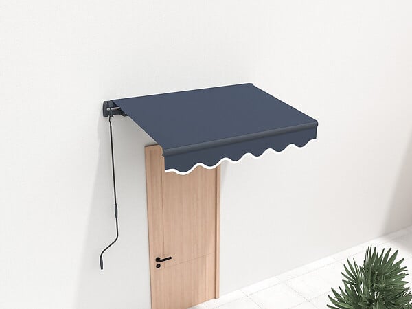 HABITAT ET JARDIN - Store banne en aluminium  "Ombra 1" - 160 x 120 cm - Gris - large