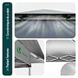 VOUNOT - Tonnelle de jardin exterieure pliable avec moustiquaire Pop up 3.6x3.6m gris - vignette