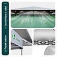 VOUNOT - Tonnelle de jardin exterieure pliable avec moustiquaire Pop up 3.6x3.6m vert - vignette