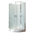 LEDA - Cabine Iziglass2 Coulissante 1/4 Rond 90 Verre Transparent Leda - vignette