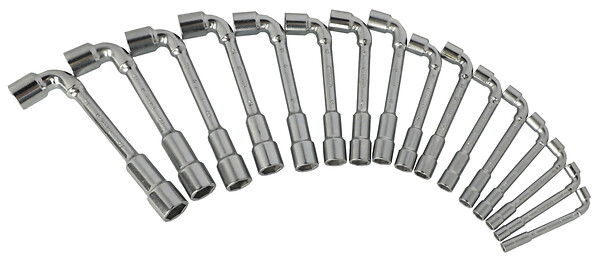 KS TOOLS - Jeu de 16 clés à pipe débouchées métriques - 6 pans - en boîte  - KS TOOLS - 517.0441 - large