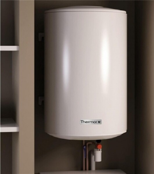 THERMOR - Chauffe-eau électrique compact Stéatis Thermor - Vertical - Mural  - 150L - 1800W - Blanc - large