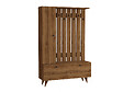 HABITAT ET JARDIN - Meuble d'Entrée en bois "Lala" - 35 x 112 x 170 cm - Noyer - vignette