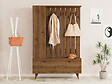 HABITAT ET JARDIN - Meuble d'Entrée en bois "Lala" - 35 x 112 x 170 cm - Noyer - vignette