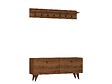 HABITAT ET JARDIN - Meuble d'Entrée en bois "Rupa" - 35 x 113 x 48 cm - Noyer - vignette