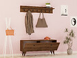 HABITAT ET JARDIN - Meuble d'Entrée en bois "Rupa" - 35 x 113 x 48 cm - Noyer - vignette