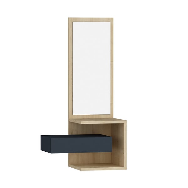 HABITAT ET JARDIN - Meuble d'entrée en bois "Stella" - 49 x 31 x 90 cm - ChêneAnthracite - large