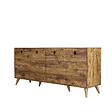 HABITAT ET JARDIN - Buffet en bois "Elite" - 180 x 45 x 80 cm - Marron - vignette