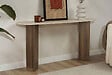 HABITAT ET JARDIN - Console en bois "Sira" - 150 x 35 x 75 cm - Travertin - vignette