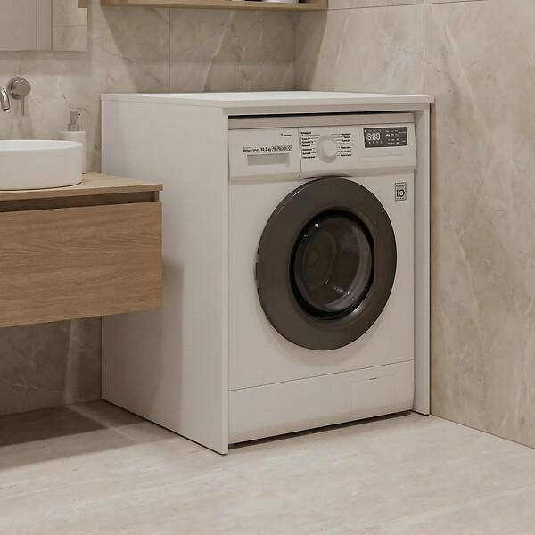 HABITAT ET JARDIN - Meuble Machine à Laver "Bosco 70" -  cm - Matte White - large