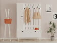 HABITAT ET JARDIN - Meuble d'Entrée en bois "Lala" - 35 x 112 x 170 cm - Blanc - vignette