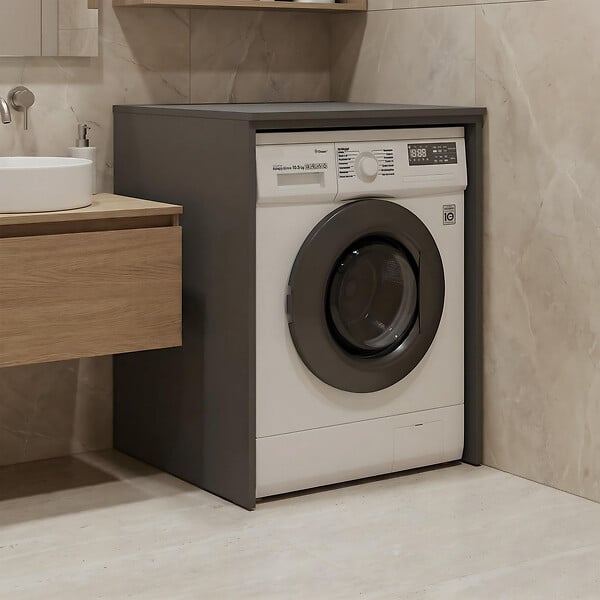 HABITAT ET JARDIN - Meuble Machine à Laver "Bosco 70" -  cm - Matte Anthracite - large
