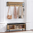 HABITAT ET JARDIN - Meuble d'entrée avec assise en bois "Shana" - 100 x 35 x 43 cm - Beige - vignette