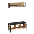 HABITAT ET JARDIN - Meuble d'entrée avec assise en bois "Shana" - 100 x 35 x 43 cm - Beige - vignette