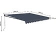 HABITAT ET JARDIN - Auvent store banne rétractable en aluminium 2,5 x 3 m "Ombra 3" - Gris anthracite - vignette