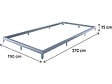 HABITAT ET JARDIN - Embase en acier galvanisé pour serre jardin "Basilic" - 7,03 m² - Gris - vignette