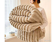 HABITAT ET JARDIN - Plaid - 1.00 x 1.50 m - Taupe - vignette