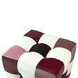 HABITAT ET JARDIN - Pouf en velours "Patchwork" - 42 x 42 x 42 cm - Multicolore - vignette