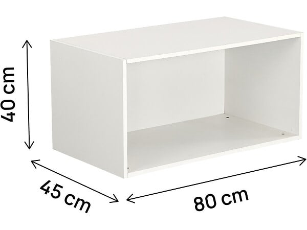 HABITAT ET JARDIN - Module pour armoire "Opéra" - 80 x 45 x 40 cm - Blanc - large