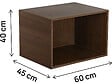 HABITAT ET JARDIN - Module pour armoire "Opéra" - 60 x 45 x 40 cm - Marron - vignette