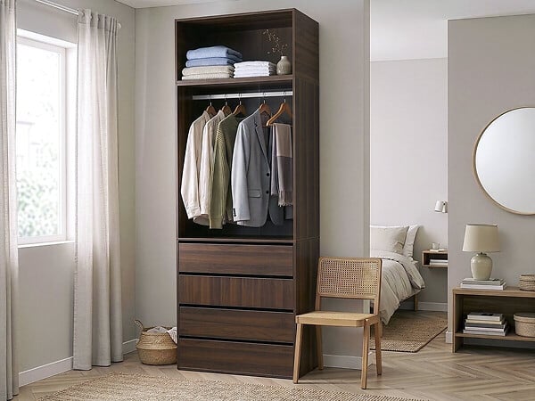 HABITAT ET JARDIN - Module pour armoire "Opéra" - 80 x 45 x 40 cm - Marron - large