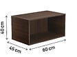 HABITAT ET JARDIN - Module pour armoire "Opéra" - 80 x 45 x 40 cm - Marron - vignette