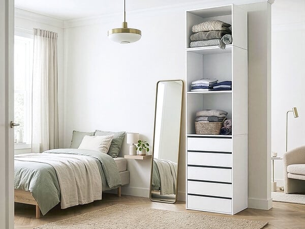 HABITAT ET JARDIN - Module pour armoire "Opéra" - 60 x 45 x 40 cm - Blanc - large