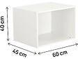 HABITAT ET JARDIN - Module pour armoire "Opéra" - 60 x 45 x 40 cm - Blanc - vignette