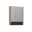 HABITAT ET JARDIN - Meuble Salle de Bain avec Miroir "Ricato 60" - 60 x 16 x 78 cm - Walnut - vignette