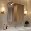 HABITAT ET JARDIN - Meuble Salle de Bain avec Miroir "Purus 55" - 56 x 18 x 68 cm - Sonomo Oak - vignette