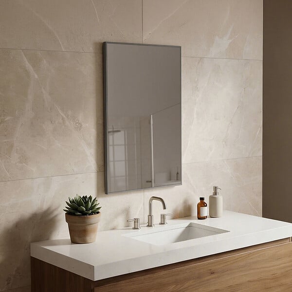 HABITAT ET JARDIN - Miroir Décoratif en Bois "Purus 55" -  cm - Transparent - large
