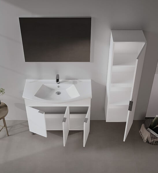 HABITAT ET JARDIN - Miroir Décoratif en Bois "Purus 100" - 100 x 2 x 64 cm - Transparent - large