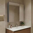 HABITAT ET JARDIN - Meuble Salle de Bain avec Miroir "Nuvola 60 v2" - 66 x 16 x 60 cm - Grey - vignette
