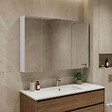 HABITAT ET JARDIN - Meuble Salle de Bain avec Miroir "Side 100" - 100 x 16 x 66 cm - Matte White - vignette