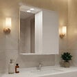 HABITAT ET JARDIN - Meuble Salle de Bain avec Miroir "Purus 55" - 56 x 18 x 68 cm - White - vignette