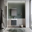 HABITAT ET JARDIN - Meuble Salle de Bain avec Miroir "Orbit 50" - 50 x 16 x 71 cm - Anthracite - vignette