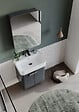 HABITAT ET JARDIN - Meuble Salle de Bain avec Miroir "Orbit 50" - 50 x 16 x 71 cm - Anthracite - vignette