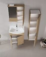 HABITAT ET JARDIN - Meuble Salle de Bain avec Miroir "Purus 65" - 63 x 18 x 68 cm - Sonomo Oak - vignette