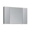 HABITAT ET JARDIN - Meuble Salle de Bain avec Miroir "Nuvola 100 v2" - 97 x 16 x 66 cm - Anthracite - vignette
