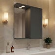 HABITAT ET JARDIN - Meuble Salle de Bain avec Miroir "Purus 65" - 63 x 18 x 68 cm - Matte Anthracite - vignette