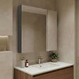 HABITAT ET JARDIN - Meuble Salle de Bain avec Miroir "Nuvola 60 v2" - 66 x 16 x 60 cm - Anthracite - vignette