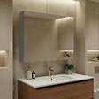 HABITAT ET JARDIN - Meuble Salle de Bain avec Miroir "Nuvola 80 v2" - 75 x 16 x 66 cm - Grey - vignette