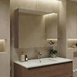 HABITAT ET JARDIN - Meuble Salle de Bain avec Miroir "Side 80" - 79 x 16 x 66 cm - Dark Walnut - vignette