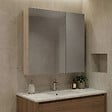 HABITAT ET JARDIN - Meuble Salle de Bain avec Miroir "Side 60" - 60 x 16 x 66 cm - Oak - vignette