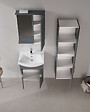 HABITAT ET JARDIN - Meuble Salle de Bain avec Miroir "Purus 55" - 56 x 18 x 68 cm - Matte Anthracite - vignette