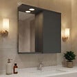 HABITAT ET JARDIN - Meuble Salle de Bain avec Miroir "Purus 80" - 75 x 18 x 68 cm - Matte Anthracite - vignette