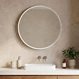 HABITAT ET JARDIN - Miroir Décoratif en Bois "Moonlight 90 v2" - 90 x 7 x 90 cm - Matte White - vignette