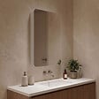 HABITAT ET JARDIN - Meuble Salle de Bain avec Miroir "Orbit 50" - 50 x 16 x 71 cm - White - vignette